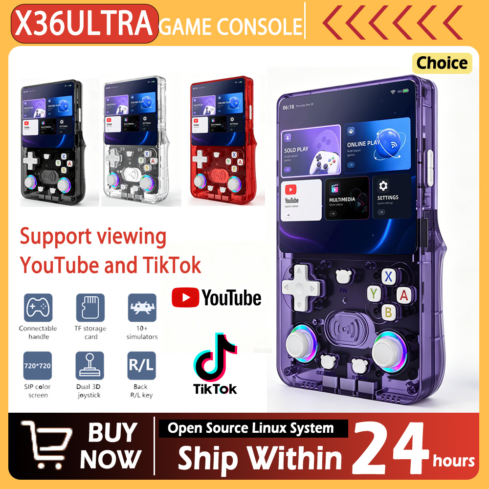 Retro Gaming System - 새로운 X36 울트라 레트로 휴대용 게임