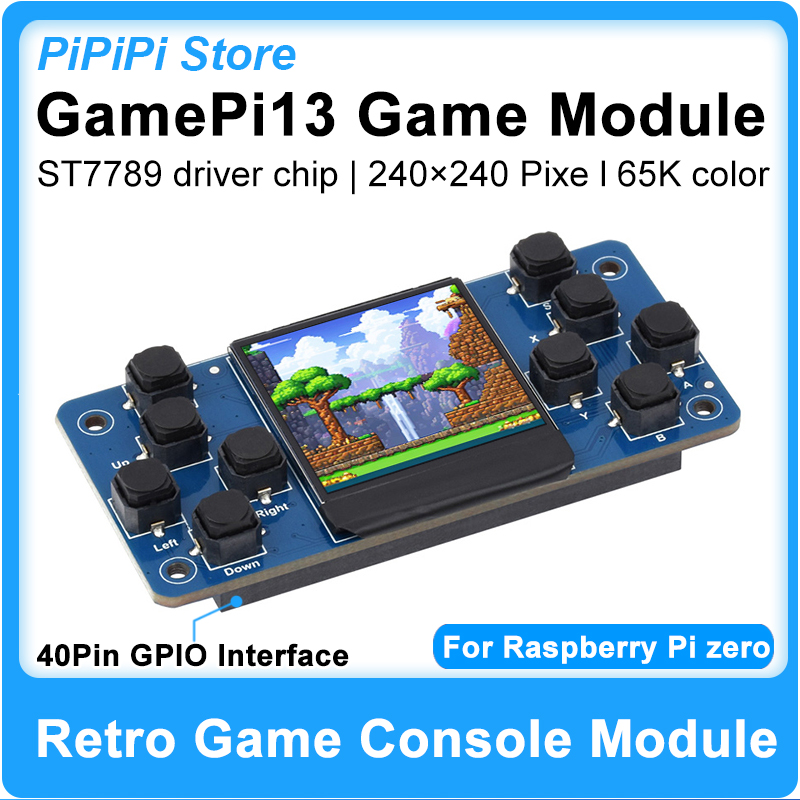 Retro Gaming Raspberry Pi Zero - GamePi13 레트로 게임 콘솔 모듈 1.3인치