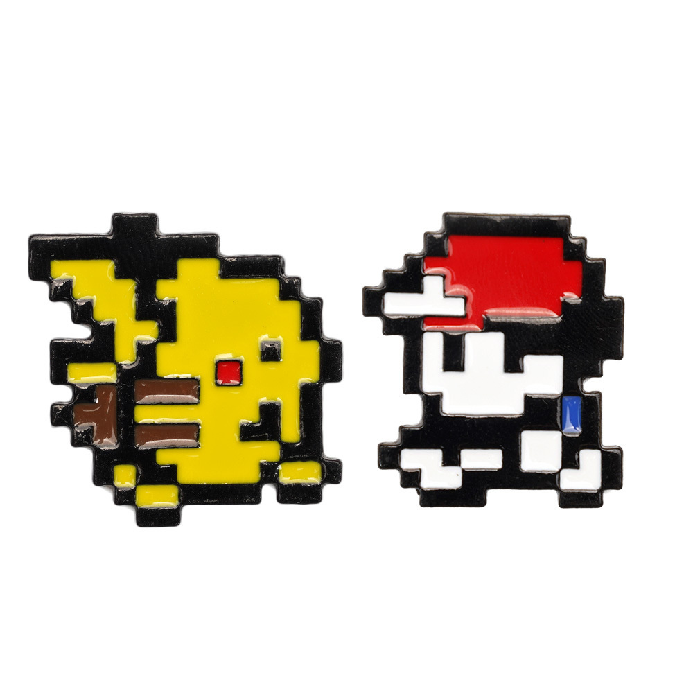 Retro Gaming Pokemon - 2pcs 레트로 게임 8 비트 픽셀