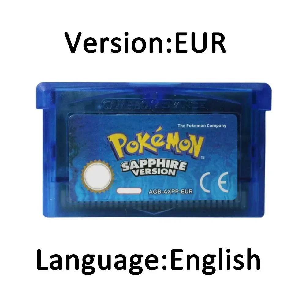 프리미엄 32비트 포켓몬 GBA 게임 카트리지 세트 루 - Retro Gaming Pokemon 리뷰 및 가격
