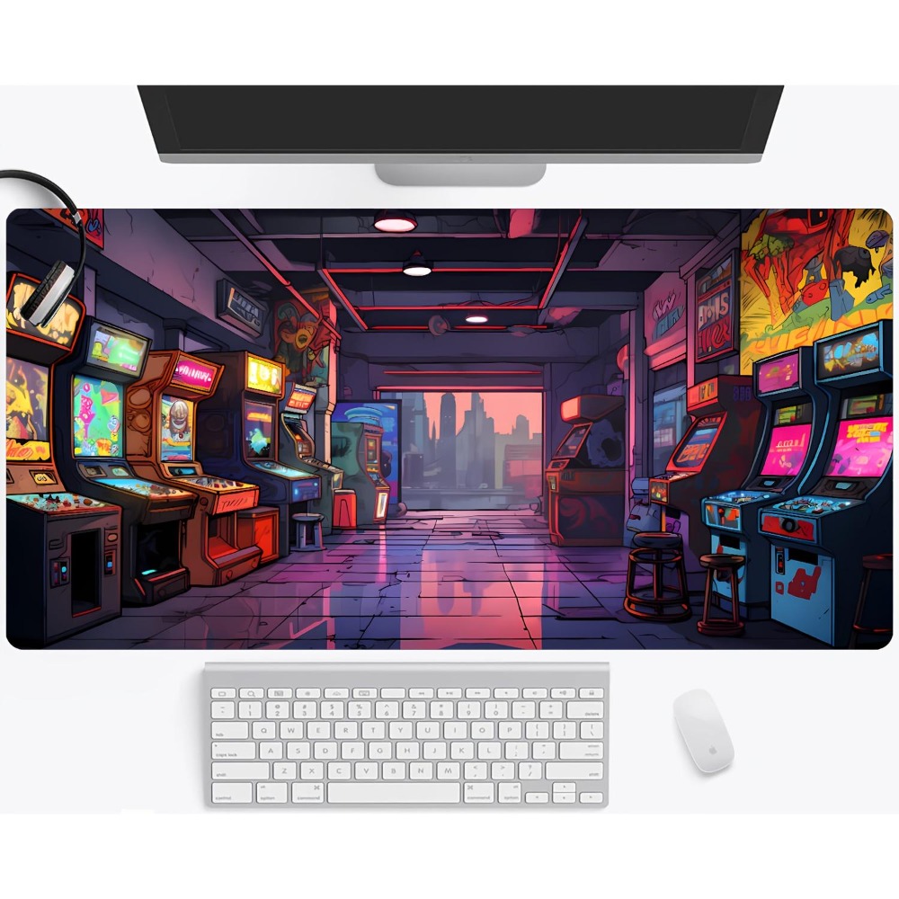 레트로 아케이드 네온 조명 디자인을 채택하고, 미끄럼  - Retro Gaming Xl 리뷰 및 가격