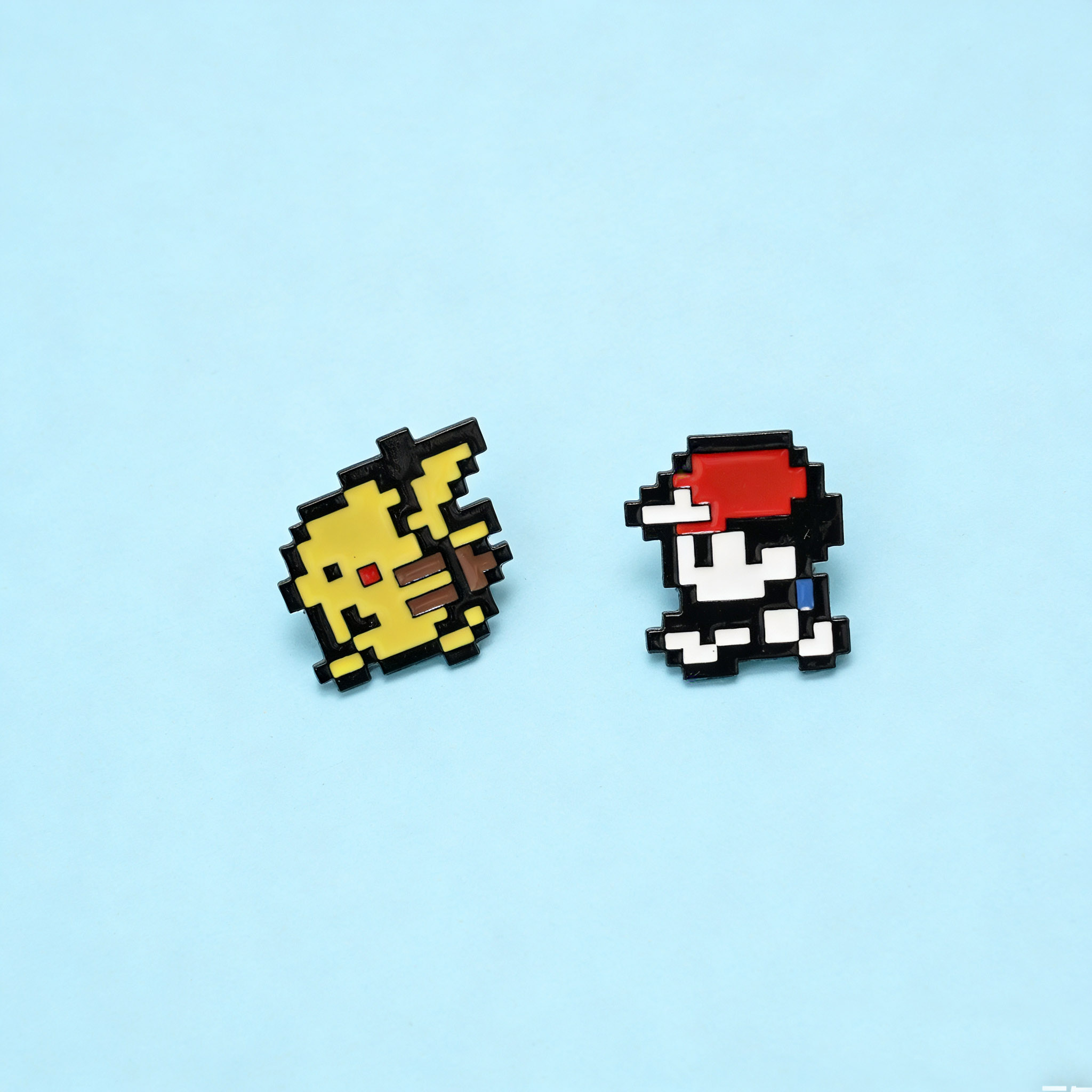 2pcs 레트로 게임 8 비트 픽셀 포켓몬 에나멜 핀  - Retro Gaming Pokemon 리뷰 및 가격
