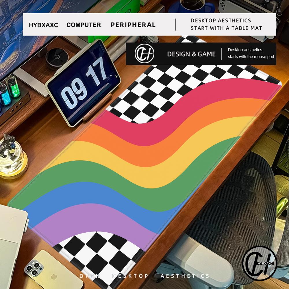 XL 체크무늬 레인보우 데스크 매트 재미있는 70년대  - Retro Gaming Xl 리뷰 및 가격