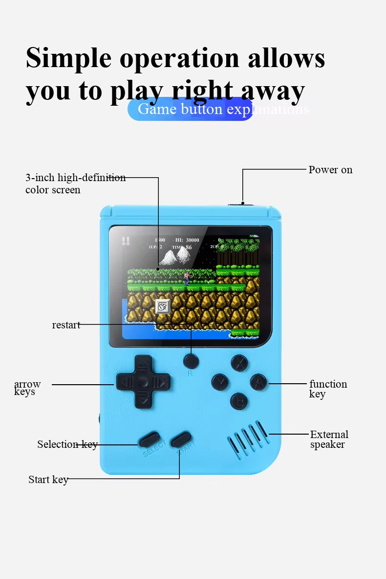 400가지 미니 게임이 내장된 휴대용 레트로 비디오 게 - Retro Gaming Devices 리뷰 및 가격